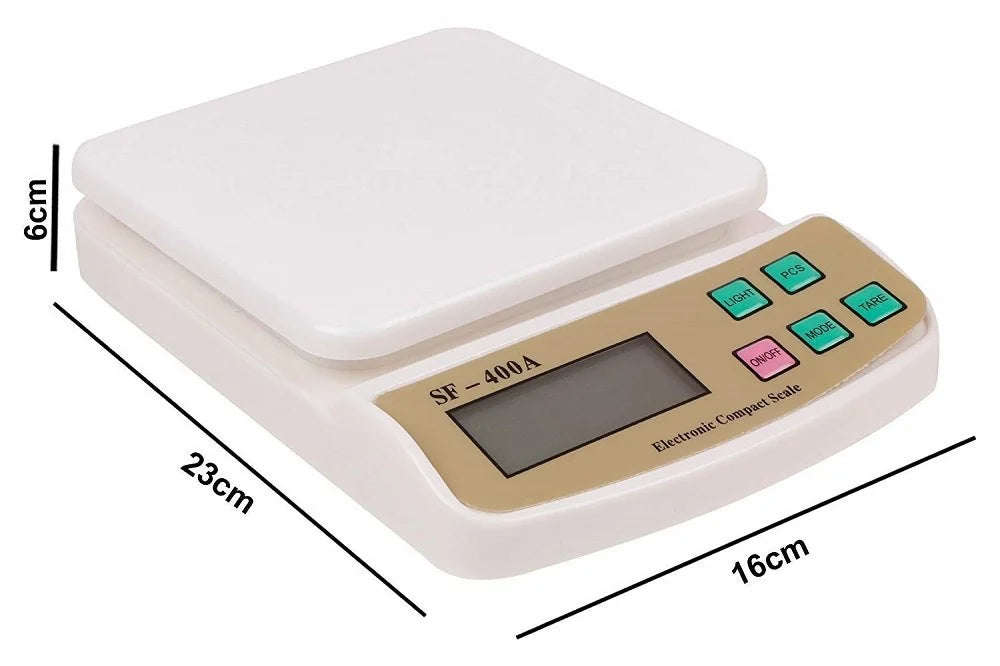 SF400A Digital Kitchen Scale – 10kg Capacity