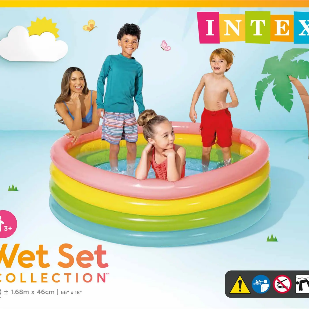 Intex Inflatable Pool for Kids – Wet Set Collection | 2ft, 3ft & 5ft Sizes